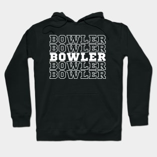 Bowler. Hoodie